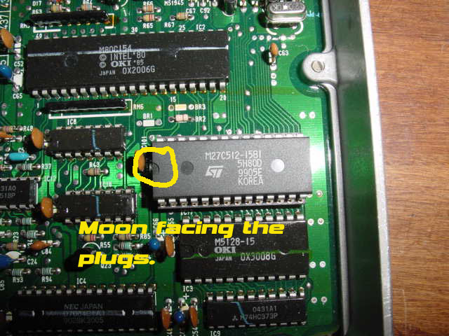 point the moon toward the plug sockets